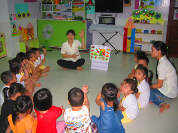 Giáo dục dinh dưỡng cho trẻ mầm non