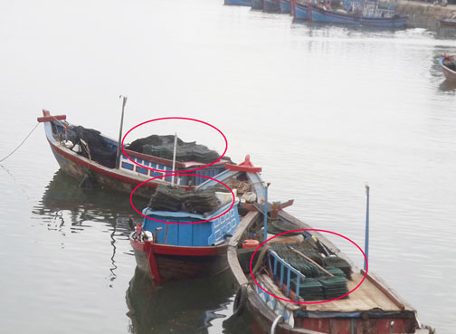 Công khai phơi ngư cụ hủy diệt