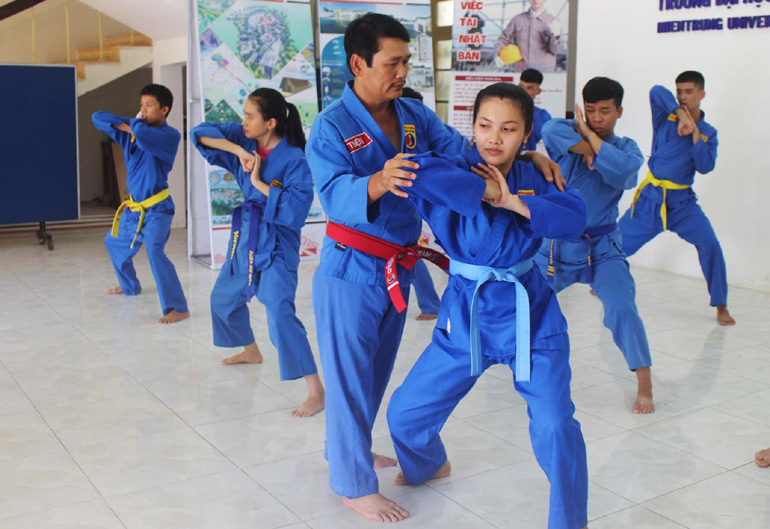 Thầy Thiện tâm huyết với phong trào Vovinam 
