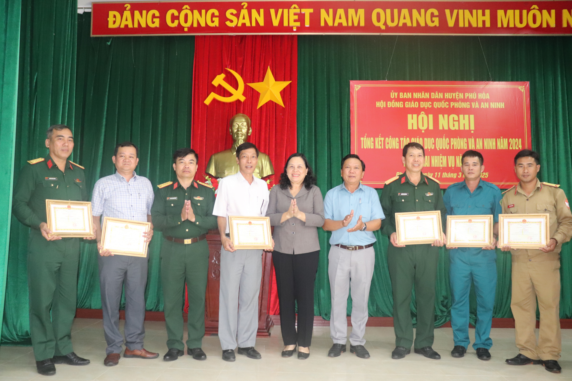 Phú Hòa - Sơn Hòa: Tổng kết công tác giáo dục quốc phòng, an ninh năm 2024