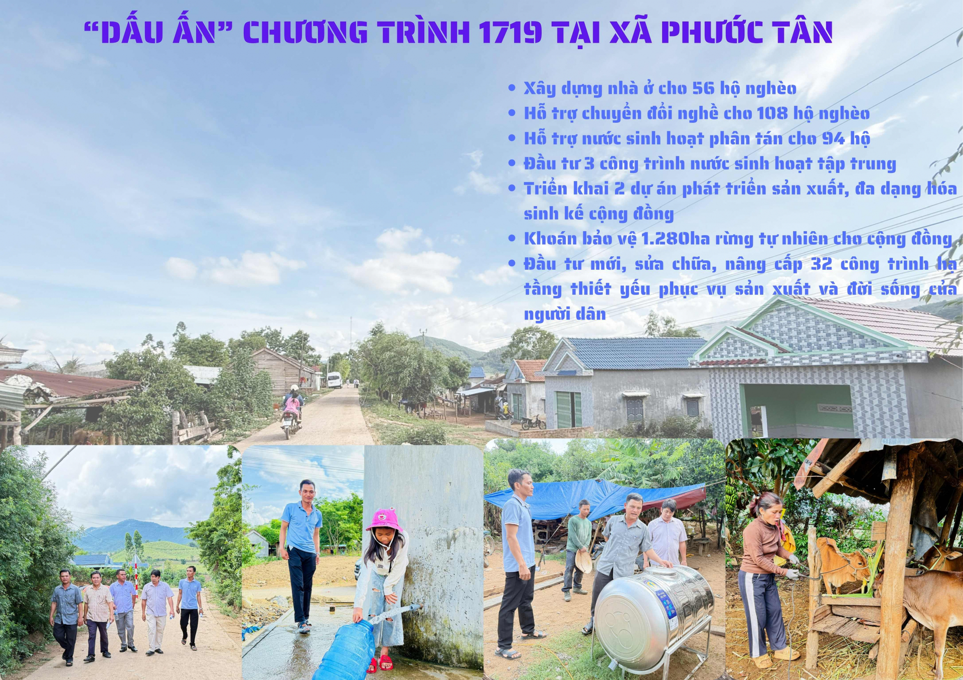 Dấu ấn Chương trình 1719 tại xã vùng cao Phước Tân