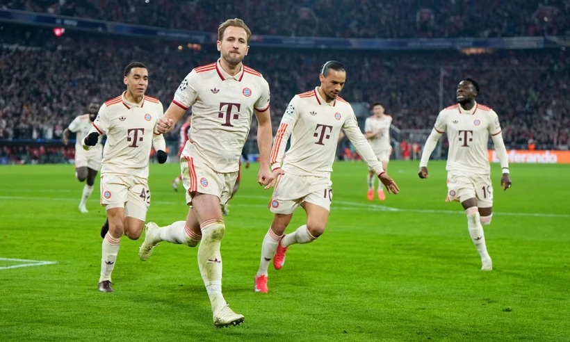 Bayern Munich giành ưu thế lớn với chiến thắng cách biệt 3-0 trước Leverkusen. Nguồn: Getty Images