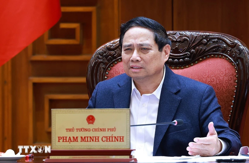 Prime Minister Pham Minh Chinh chairs a meeting on preparations for the 2027 APEC Economic Leaders’ Week in Hanoi on March 3. Photo: VNA