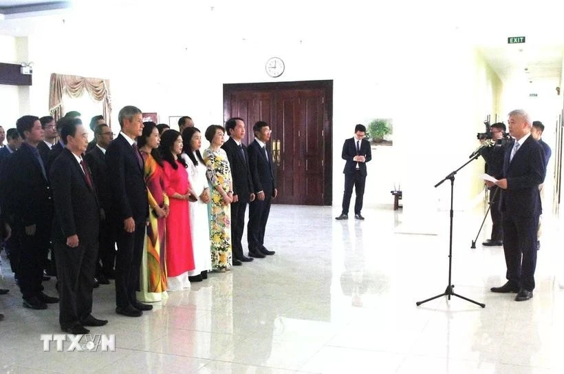 The ceremony held by the Vietnamese Embassy in Cambodia on May 19. Photo: VNA