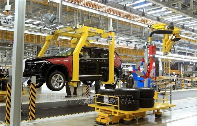 Car production at VinFast plant in Cat Hai, Hai Phong city. Photo: VNA