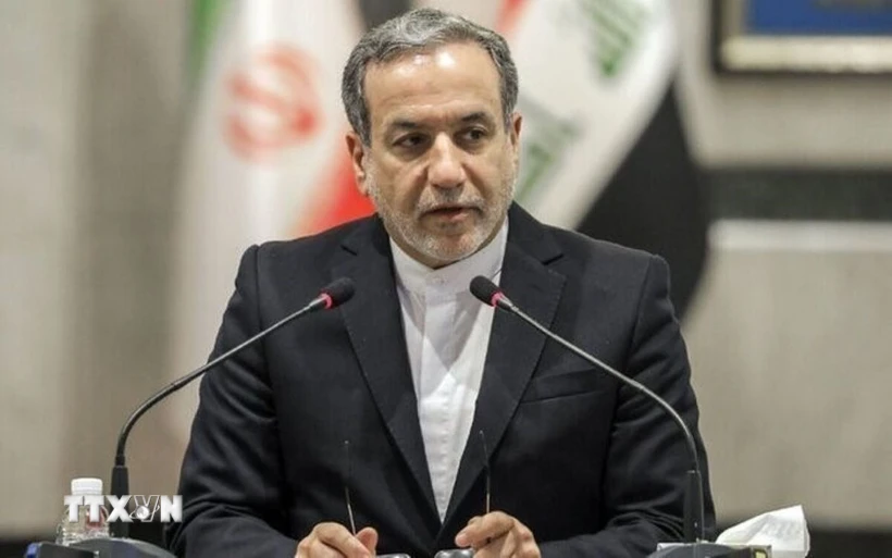 Ngoại trưởng Iran Abbas Araghchi phát biểu tại Tehran. Ảnh: IRNA/TTXVN