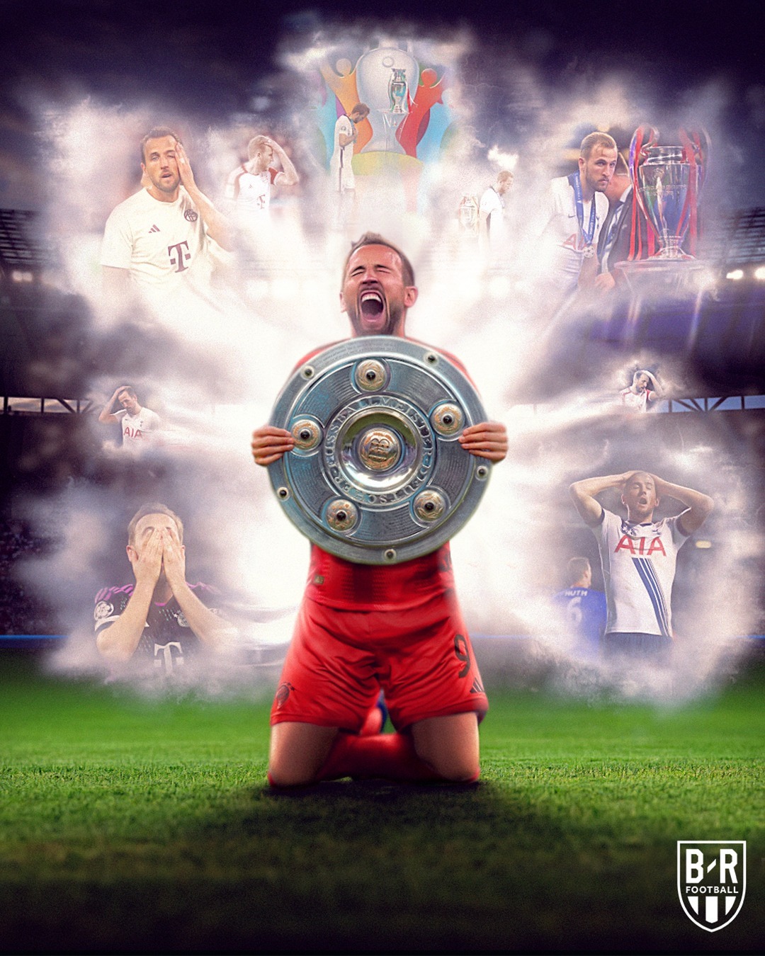 Tiền đạo Harry Kane cuối cùng cũng có được danh hiệu đầu tiên trong sự nghiệp. Ảnh: BR