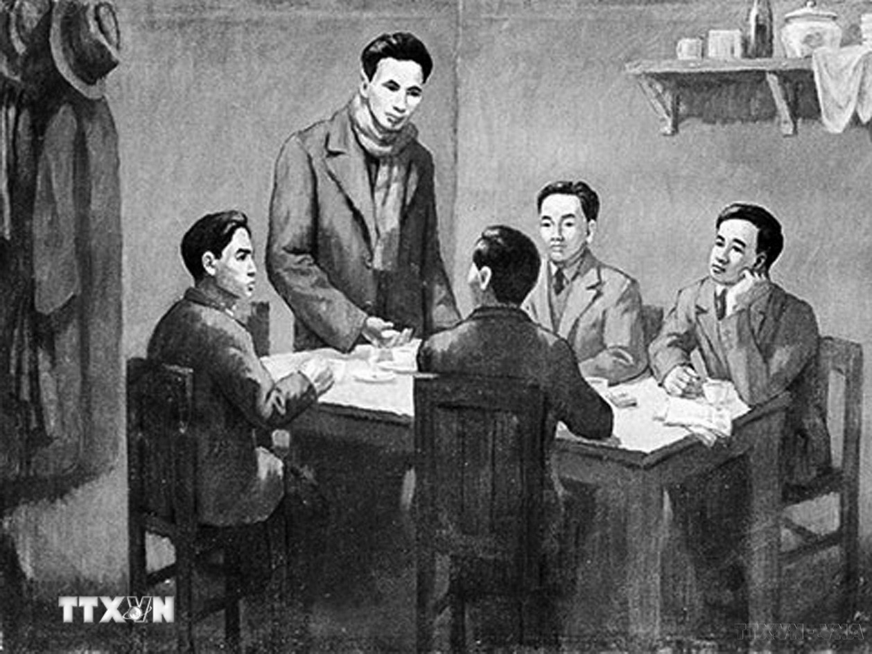 Từ ngày 6/1-7/2/1930, Hội nghị hợp nhất các tổ chức Cộng sản, thành lập Đảng Cộng sản Việt Nam họp ở Hong Kong (Trung Quốc) dưới sự chủ trì của đồng chí Nguyễn Ái Quốc thay mặt cho Quốc tế Cộng sản. Ảnh: TTXVN 