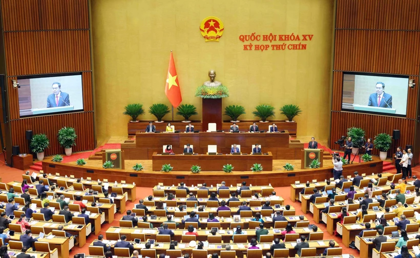 At the opening ceremony of the 15th NAs 9th session. Photo: VNA