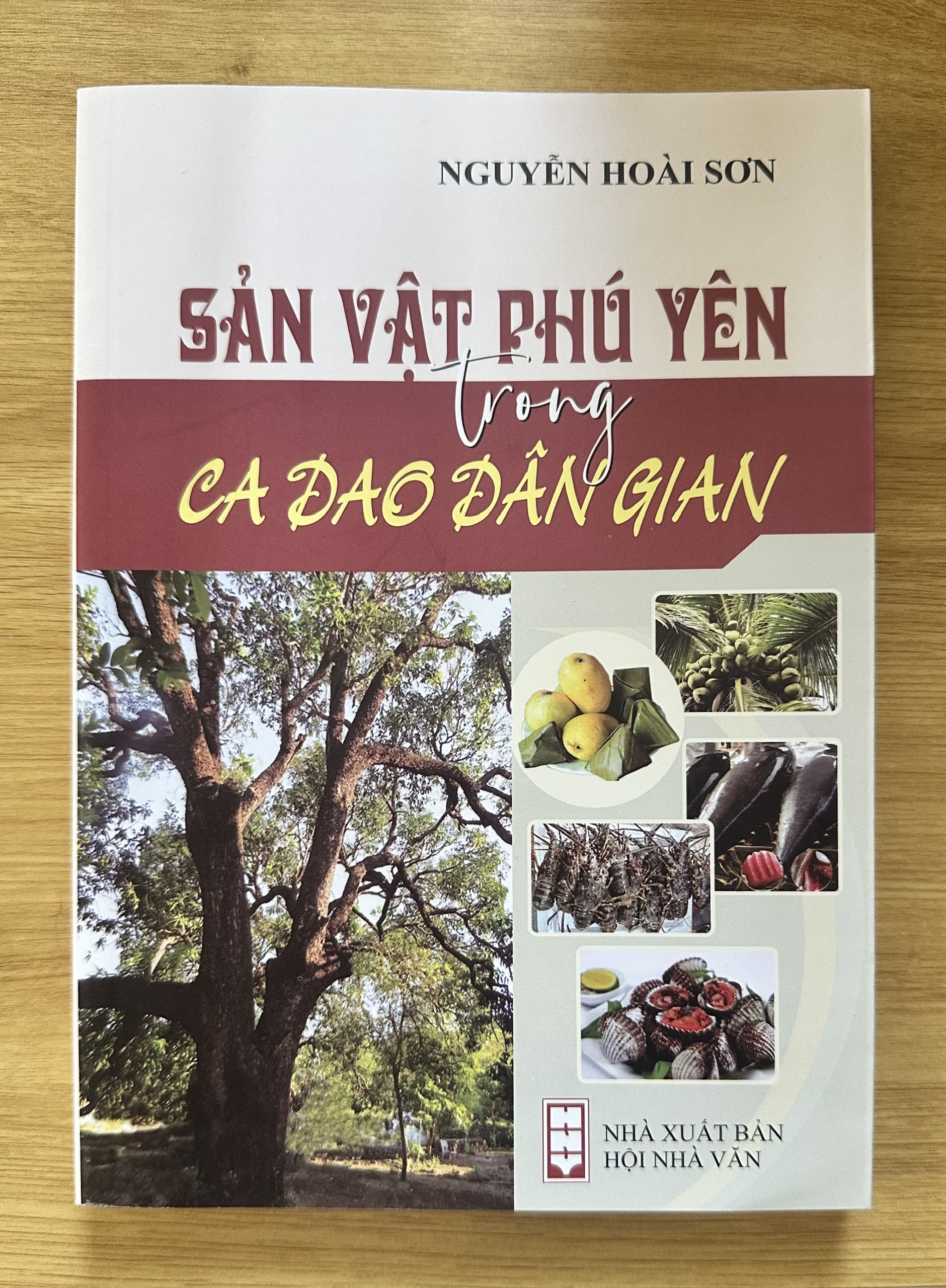 Cuốn sách Sản vật Phú Yên trong ca dao dân gian của nhà nghiên cứu Nguyễn Hoài Sơn. Ảnh: YÊN LAN