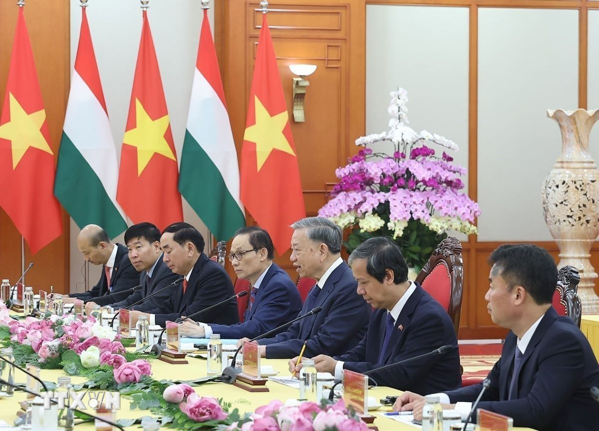Tổng Bí thư Tô Lâm phát biểu. Ảnh: TTXVN
