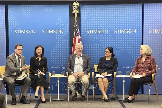Speakers at the Stimson Centre event. Photo: VNA