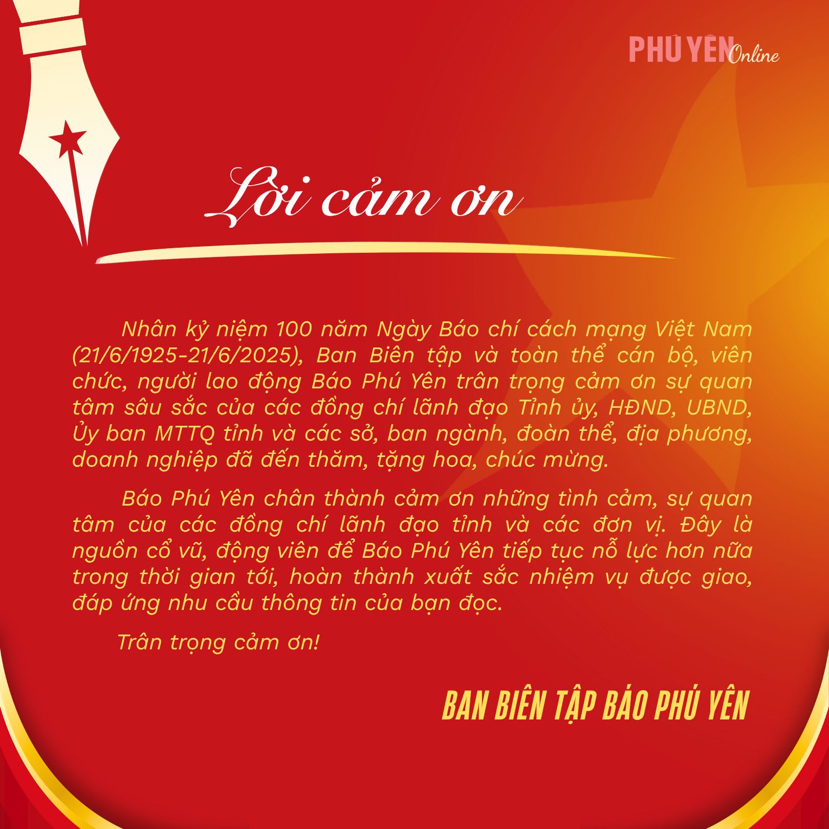 Lời cảm ơn