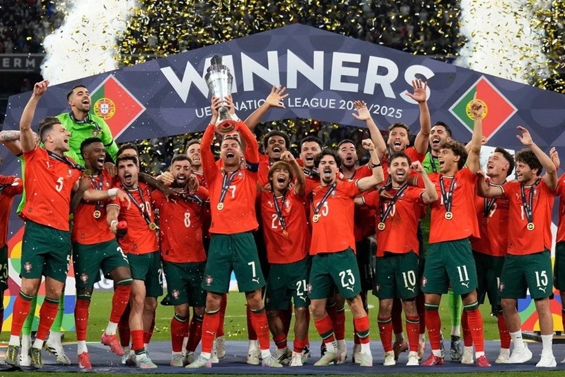 Bồ Đào Nha vô địch Nations League 2024-25. Nguồn: AP