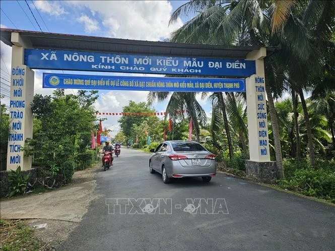 The model new-style rural commune of Dai Dien in Thanh Phu district, Ben Tre province. Photo: VNA