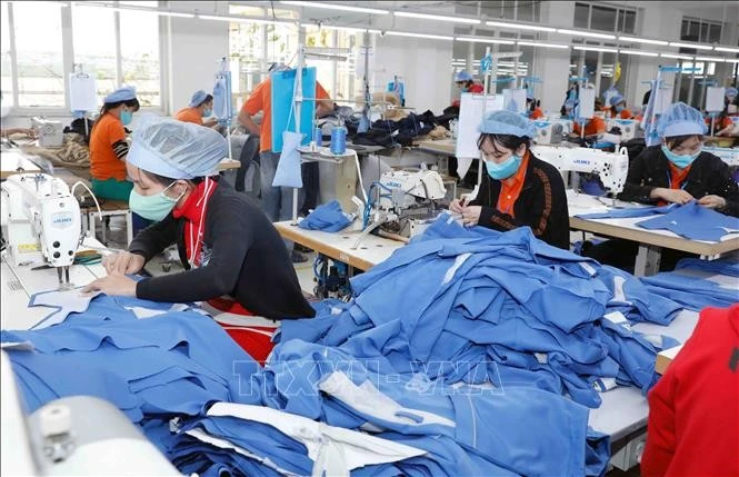 Garment production for export to Japan at Hung Viet Garment Company in Hung Yen province. Photo: VNA