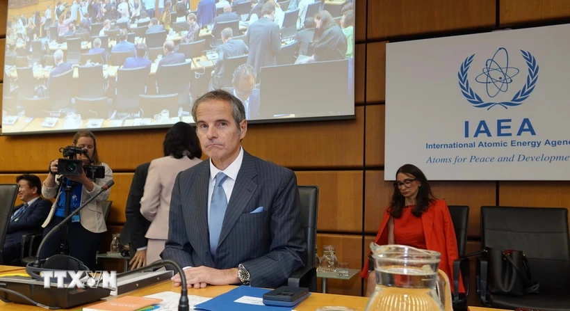 Tổng Giám đốc IAEA Rafael Grossi tại một cuộc họp ở Vienna (Áo). Ảnh: THX/TTXVN