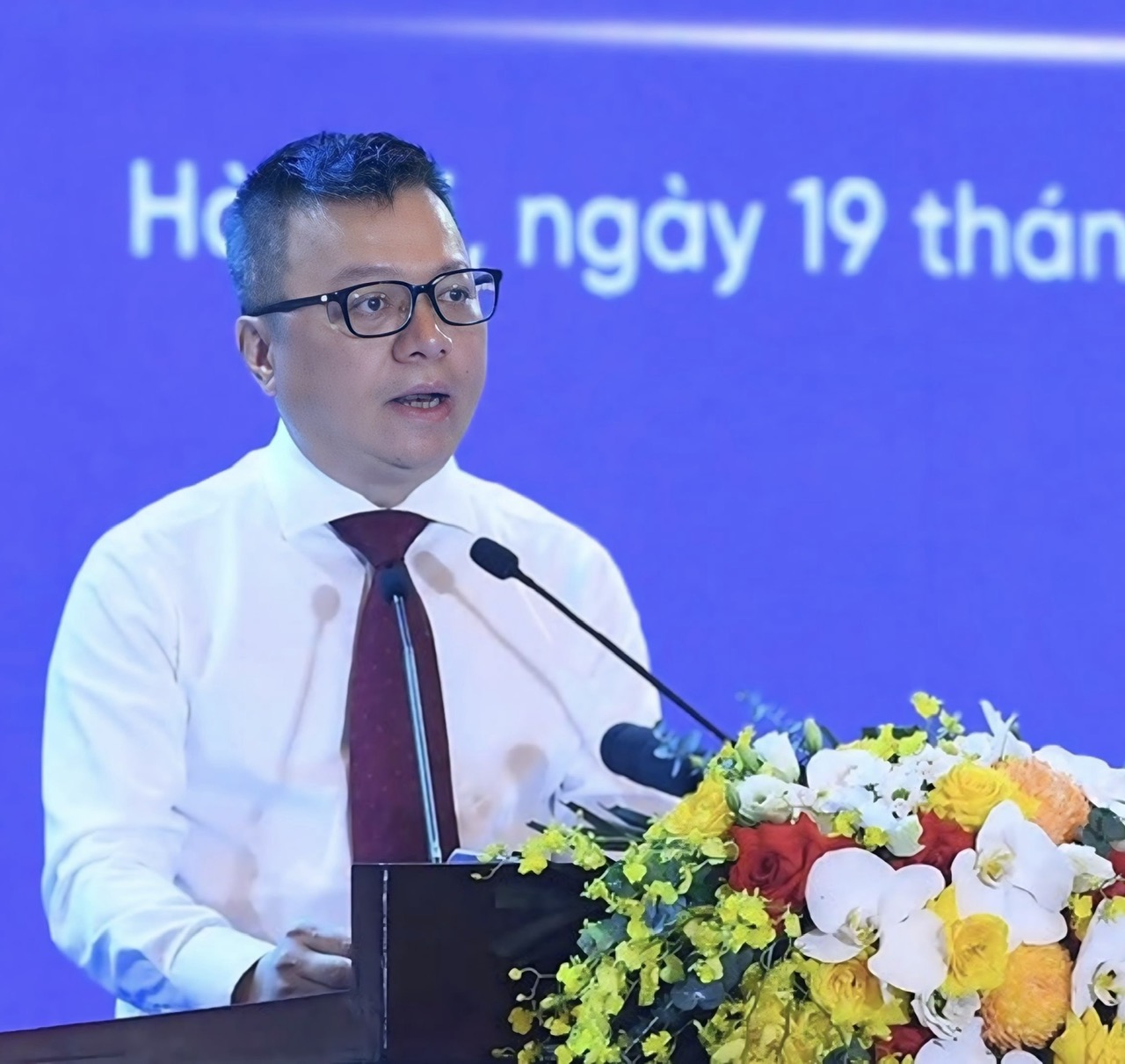 Đồng chí Lê Quốc Minh phát biểu khai mạc Hội Báo toàn quốc năm 2025. Ảnh: HÀ MY