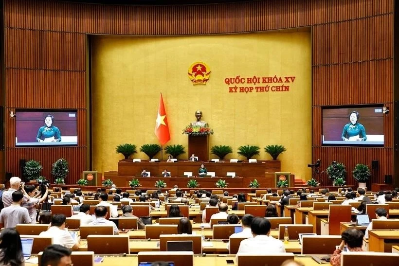 Lawmakers at the 9th session of the 15th National Assembly. Photo: VNA
