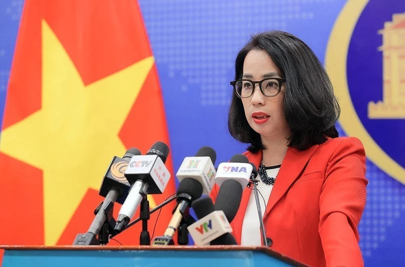 Người phát ngôn Bộ Ngoại giao Phạm Thu Hằng. Ảnh: TTXVN