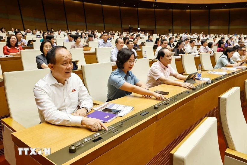 Quang cảnh một phiên họp của Quốc hội. Ảnh: TTXVN